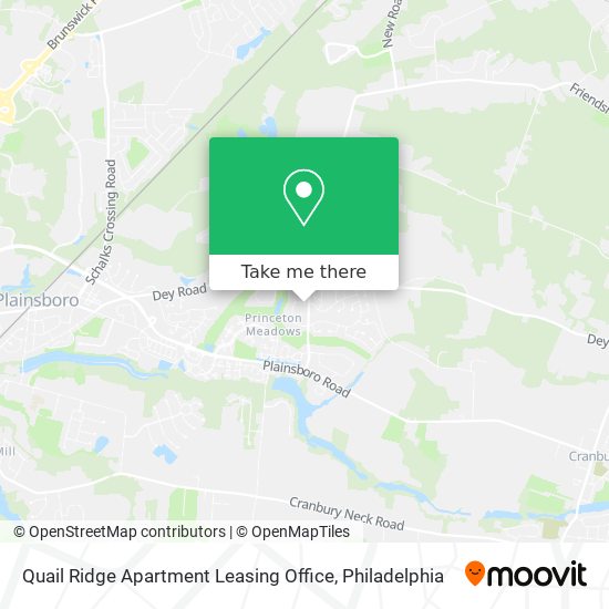 Quail Ridge Apartment Leasing Office map