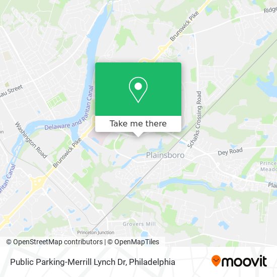 Public Parking-Merrill Lynch Dr map