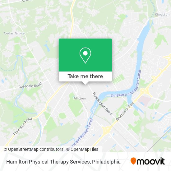 Hamilton Physical Therapy Services map