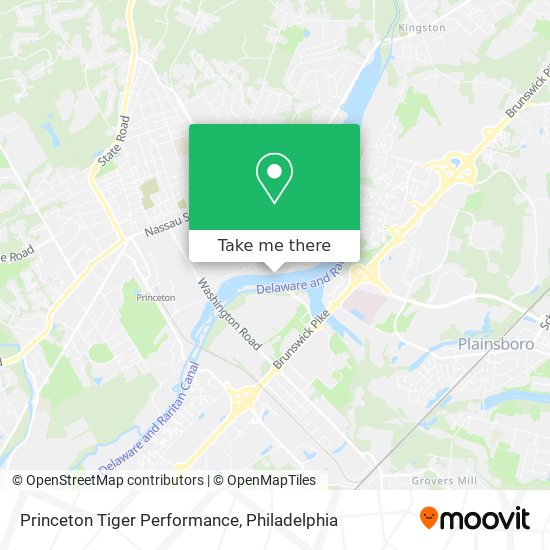 Mapa de Princeton Tiger Performance