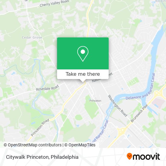 Mapa de Citywalk Princeton