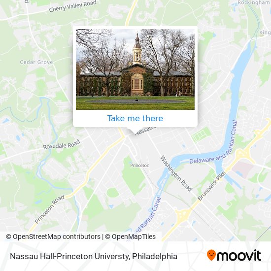 Nassau Hall-Princeton Universty map