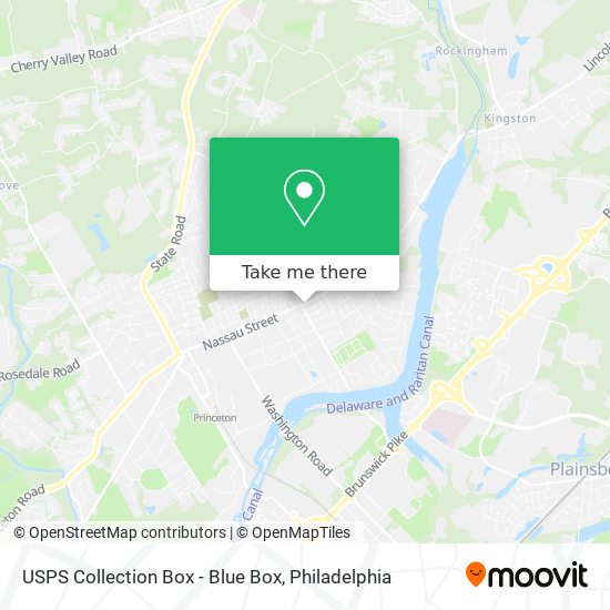 USPS Collection Box - Blue Box map