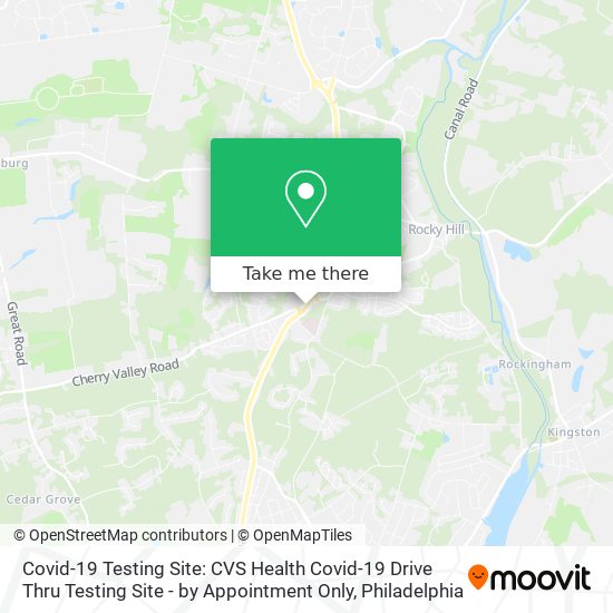 Covid-19 Testing Site: CVS Health Covid-19 Drive Thru Testing Site - by Appointment Only map