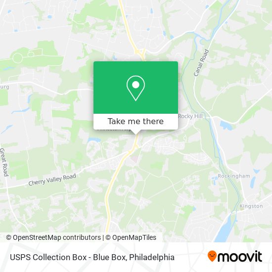 USPS Collection Box - Blue Box map