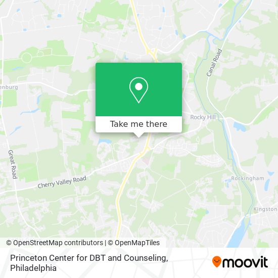 Princeton Center for DBT and Counseling map