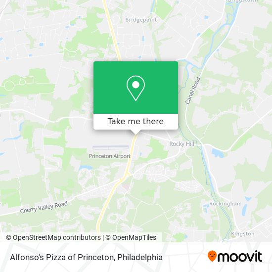 Alfonso's Pizza of Princeton map