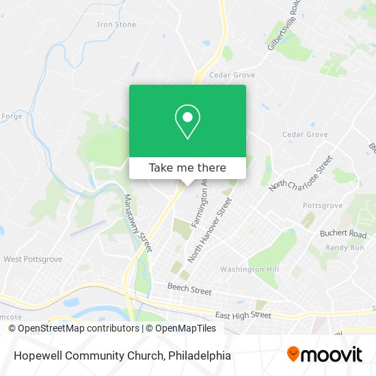 Hopewell Community Church map