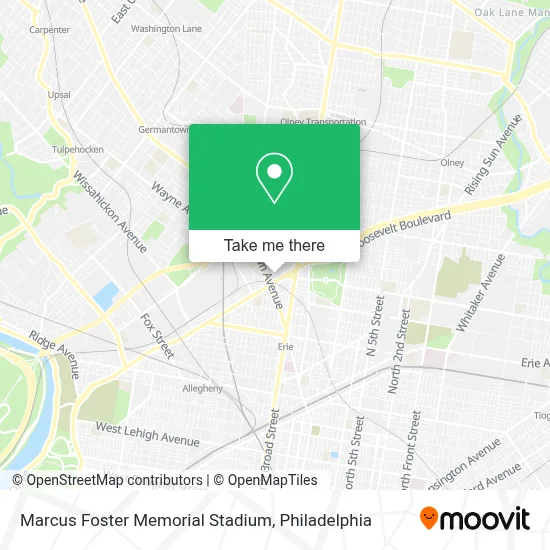 Marcus Foster Memorial Stadium map