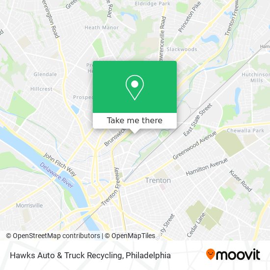 Mapa de Hawks Auto & Truck Recycling