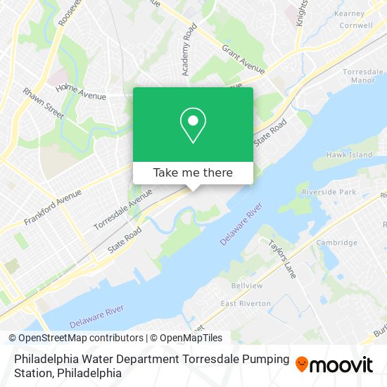 Philadelphia Water Department Torresdale Pumping Station map