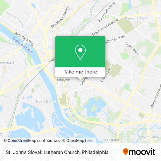 St. John's Slovak Lutheran Church map