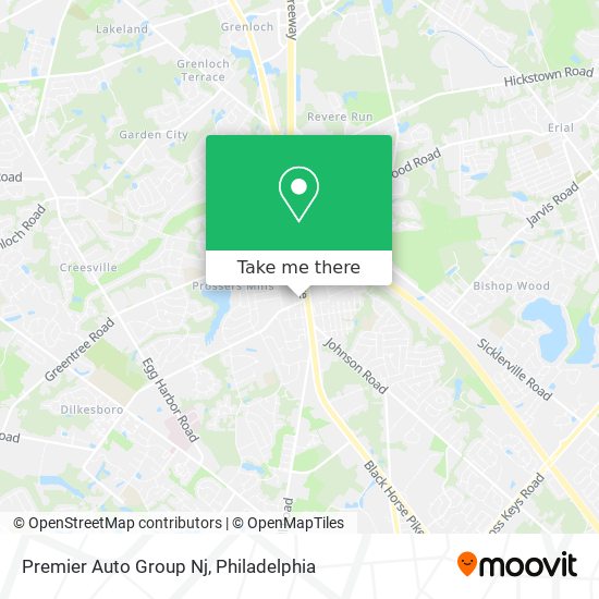 Mapa de Premier Auto Group Nj