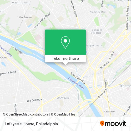 Lafayette House map