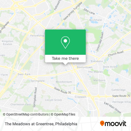 Mapa de The Meadows at Greentree