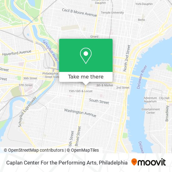 Caplan Center For the Performing Arts map