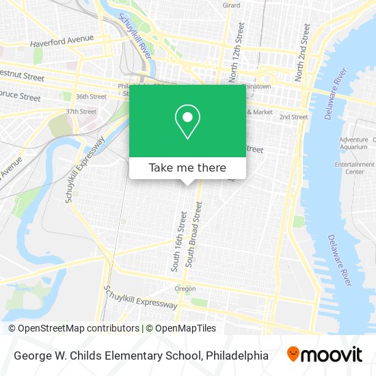 George W. Childs Elementary School map