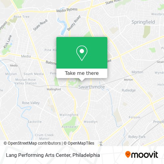 Mapa de Lang Performing Arts Center