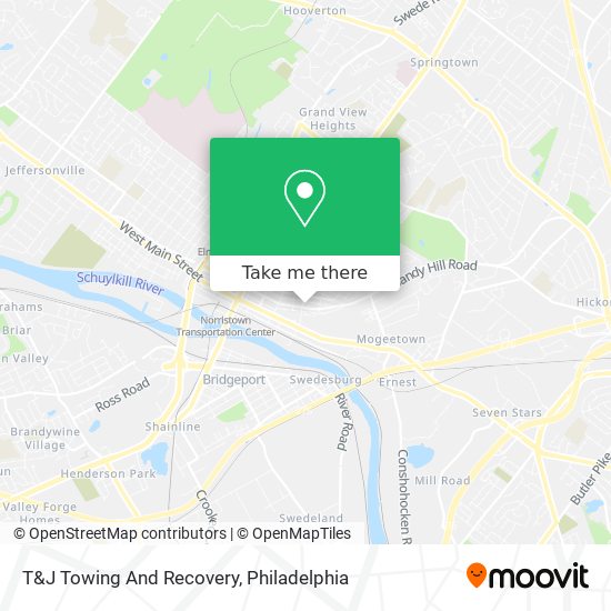 T&J Towing And Recovery map
