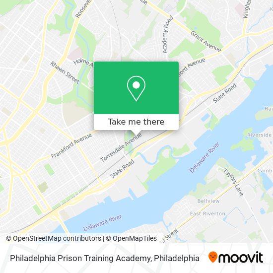 Mapa de Philadelphia Prison Training Academy