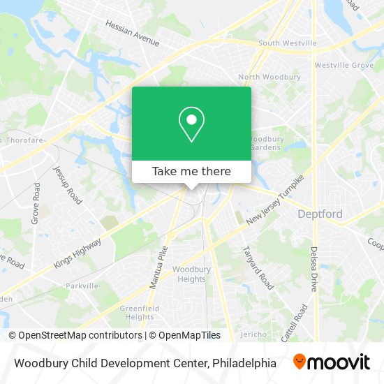 Woodbury Child Development Center map