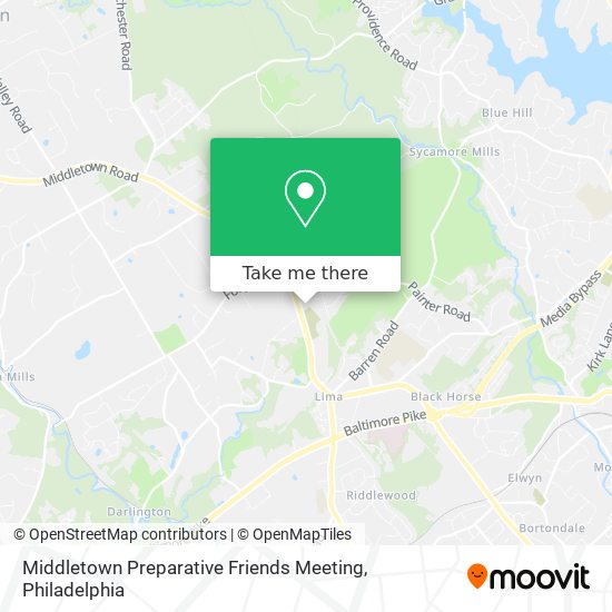 Middletown Preparative Friends Meeting map