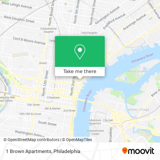 1 Brown Apartments map