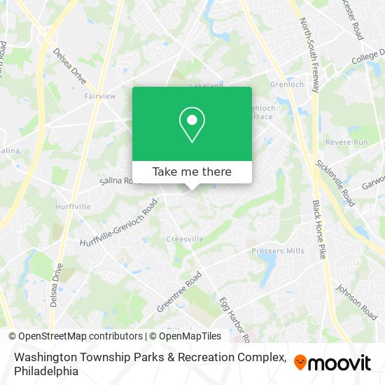 Mapa de Washington Township Parks & Recreation Complex