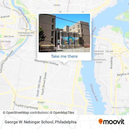 Mapa de George W. Nebinger School