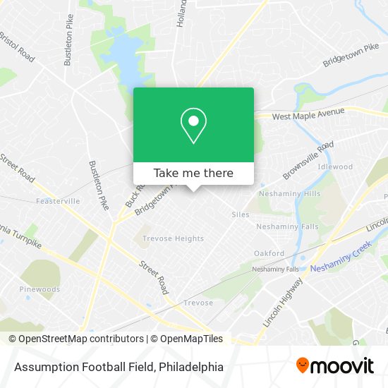 Assumption Football Field map