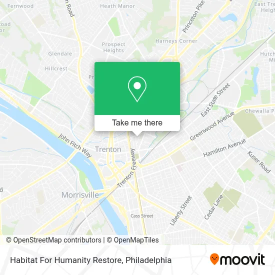 Habitat For Humanity Restore map