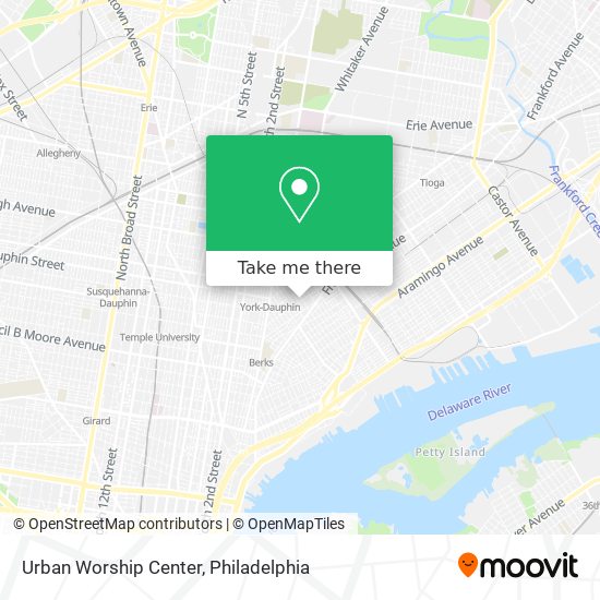 Mapa de Urban Worship Center