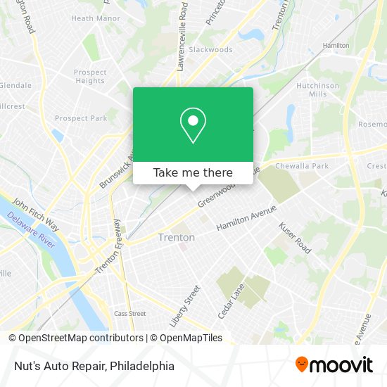 Nut's Auto Repair map