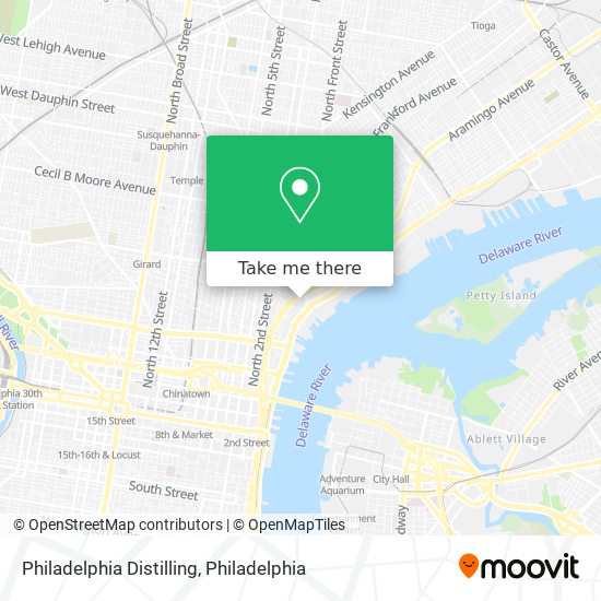 Philadelphia Distilling map