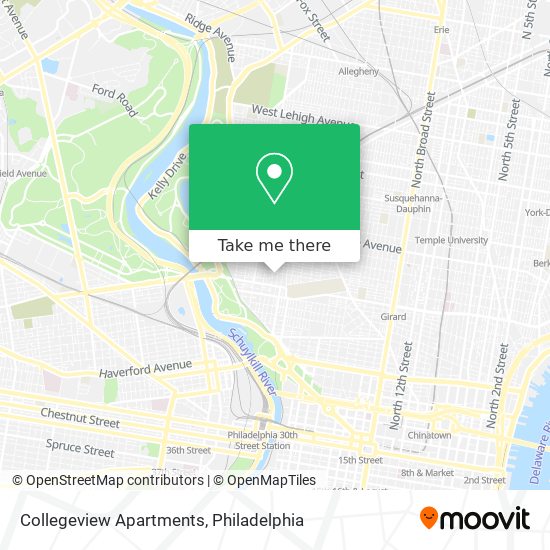 Mapa de Collegeview Apartments