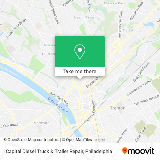 Mapa de Capital Diesel Truck & Trailer Repair