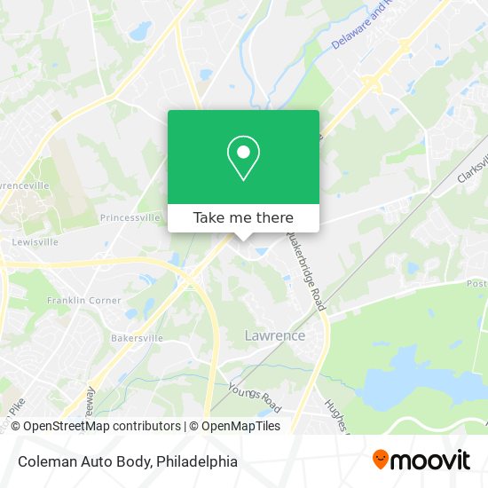 Coleman Auto Body map