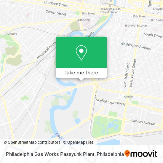 Philadelphia Gas Works Passyunk Plant map