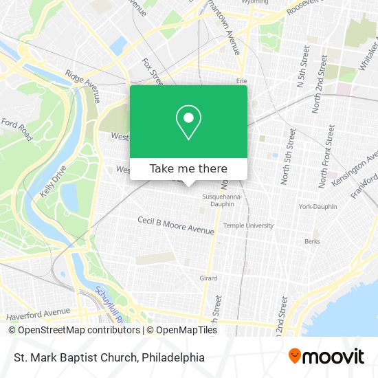 St. Mark Baptist Church map