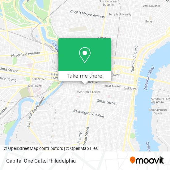 Capital One Cafe map