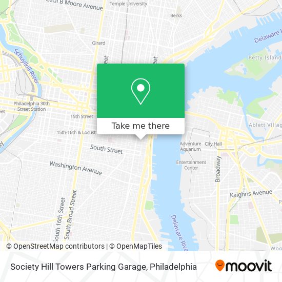 Society Hill Towers Parking Garage map