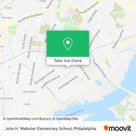 John H. Webster Elementary School map