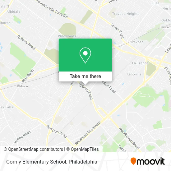 Comly Elementary School map