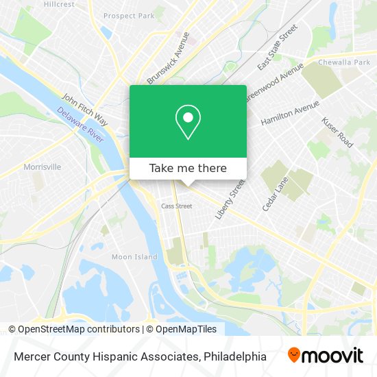 Mercer County Hispanic Associates map