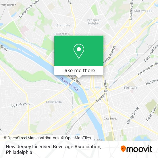 Mapa de New Jersey Licensed Beverage Association