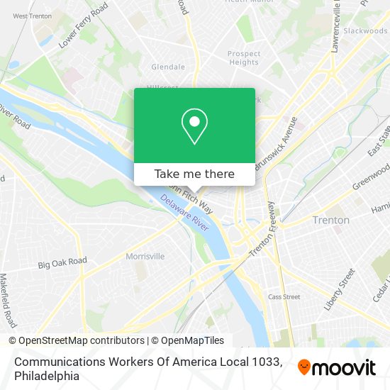 Communications Workers Of America Local 1033 map