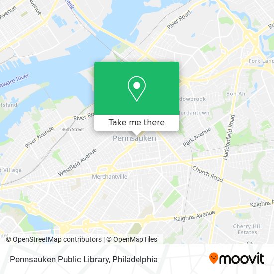 Pennsauken Public Library map