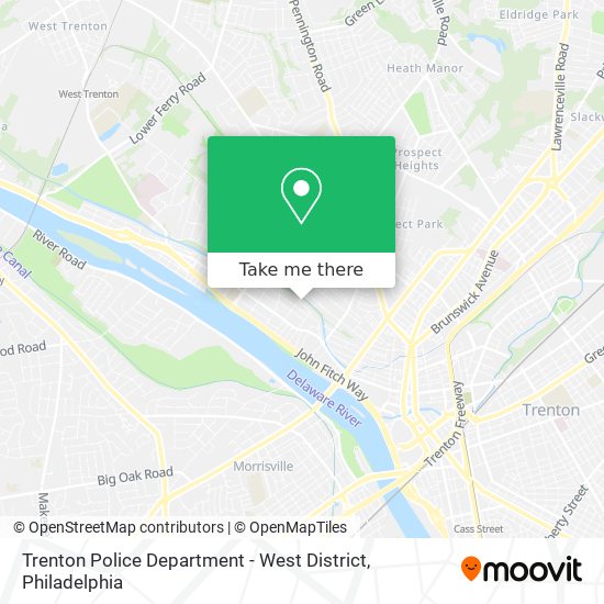 Mapa de Trenton Police Department - West District