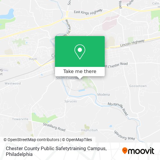 Chester County Public Safetytraining Campus map