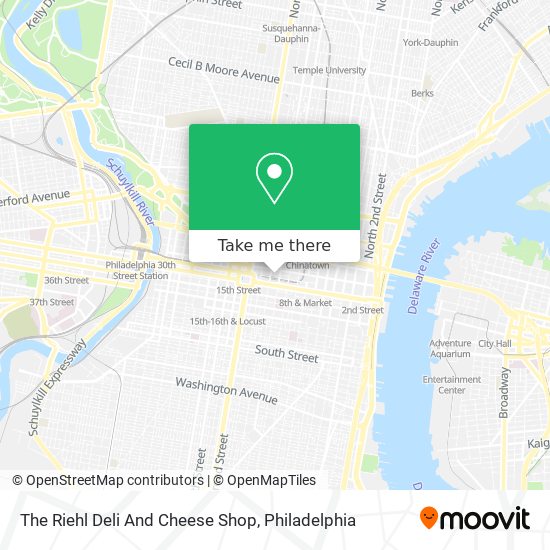 The Riehl Deli And Cheese Shop map